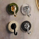 Kit 4 Ganchos Organizador De Parede Multicolorido Transparen