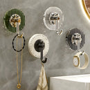 Kit 4 Ganchos Organizador De Parede Multicolorido Transparen