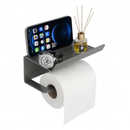 Suporte Para Papel Higiênico Premium Com Apoio Para Objetos