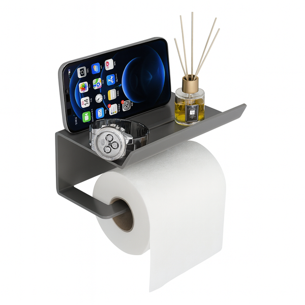 Suporte Para Papel Higiênico Premium Com Apoio Para Objetos