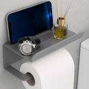 Suporte Para Papel Higiênico Premium Com Apoio Para Objetos