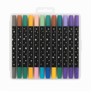 Canetas para Colorir com Glitter 2 pontas com 48 Cores