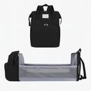 Mochila Maternidade Vira Berço Bebê Usb Impermeável Trocador