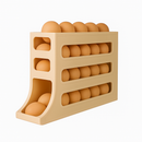 Organizador Para Ovos com Suporte Rolante Cinza